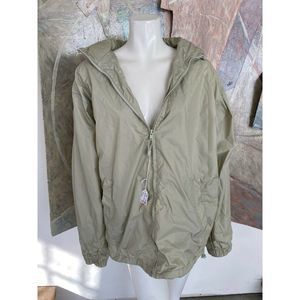 Haggar Generations Windbreaker Jacket Mens Tan Khaki Beige Size Large